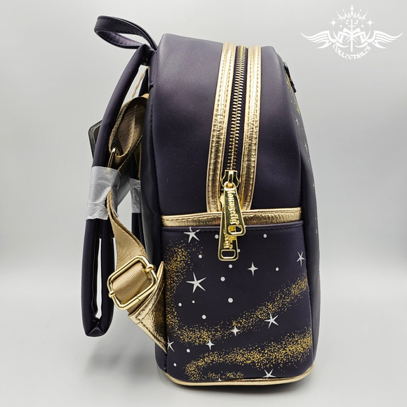Loungefly Disney Parks Wish Asha Star Purple Mini Backpack Bag New - Picture 5 of 9